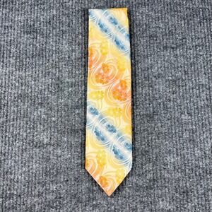DeSantis Collection Tie Mens Silk Necktie Hand Made in Italy Floral Jacquard